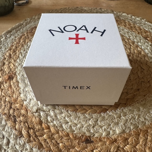Noah x Timex Moonphase Gold Watch with Brown Leather Strap - Picture 3 of 5